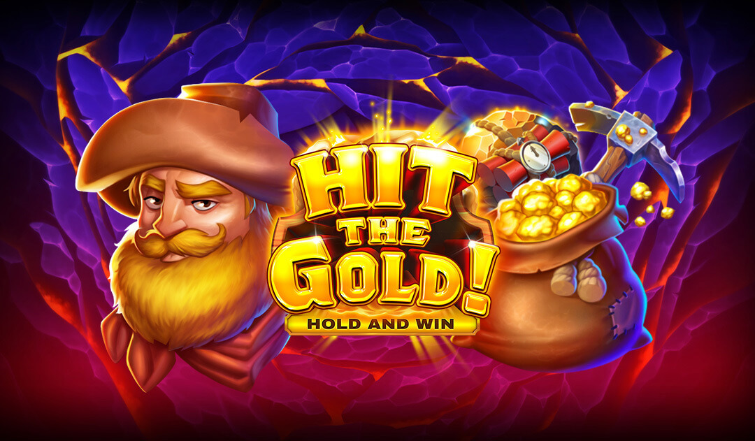 Hit the Gold Hold and Win slot cavern full of gold nuggets